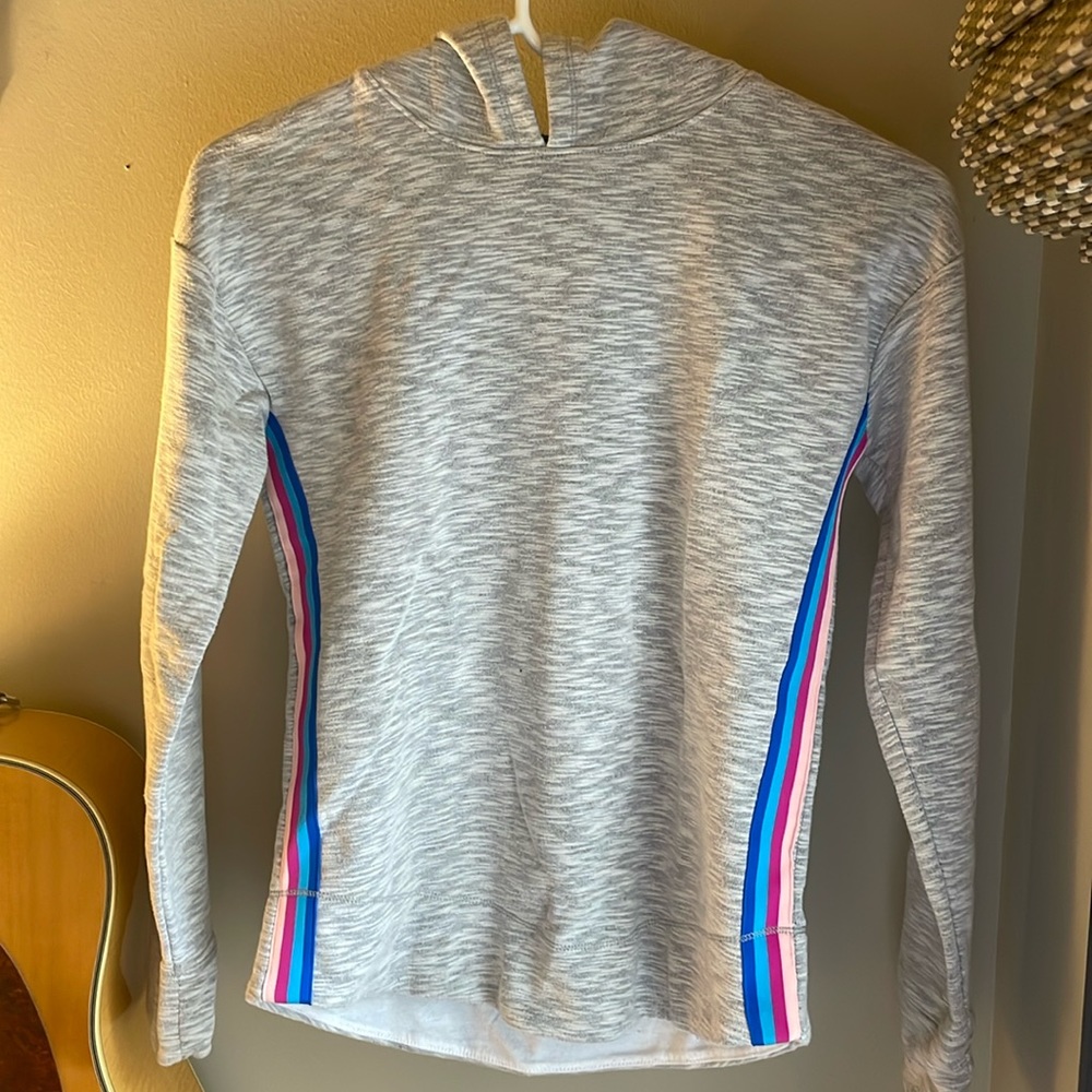 Girl’s Dicks Sporting Goods side striped sweatshirt size large